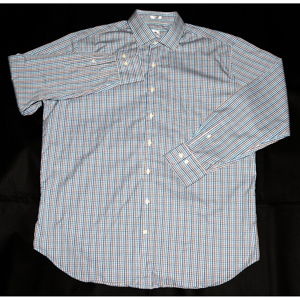 Peter Millar Men's‎ Long Sleeve Button Front Shirt Size XL